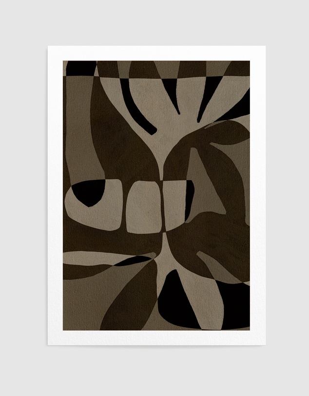 Olive et Oriel - Contour 2 by Shatha Al Dafai Art Print