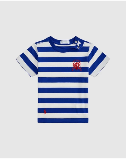 Polo Ralph Lauren - Crest Striped Cotton Tee - Babies