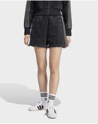 adidas Originals - Adicolor Denim Firebird Shorts Womens