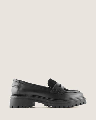BLACK LEATHER/SUEDE
