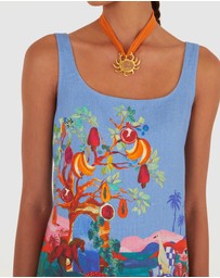 Farm Rio - Dream Landscape Multicolor Mini Dress