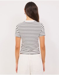 Calli - Stripe Baby Tee