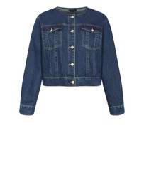 City Chic - Plus sizeTalia Denim Jacket - dark wash