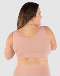 B Free Intimate Apparel - Full Bust Bamboo Padded Front Closure Wire Free Bra (E-F-G-H) Cup