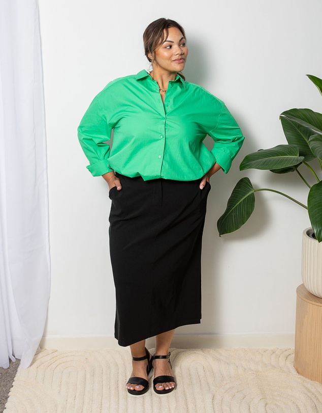 Love Your Wardrobe - Tyra Bengaline Midi Skirt