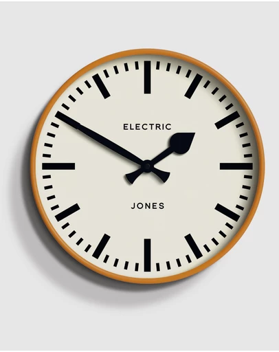Newgate - Newgate Jones Railway Wall Clock Orange