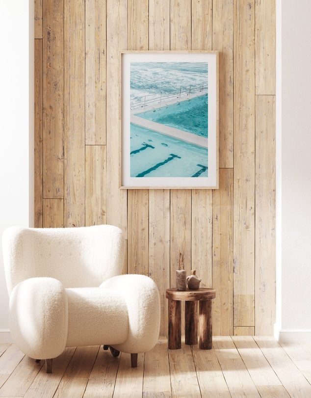 Olive et Oriel - Bondi In Blue II Art Print