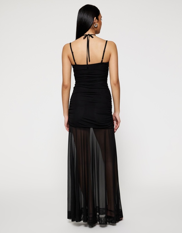 Lover - Carla Bustier Mesh Maxi Dress