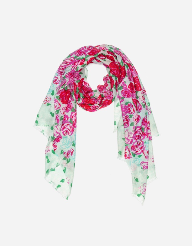 Ozwear Connection Uggs - 100% Australian Wool Print Scarf Rosy Rose Flower
