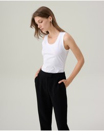 IDA+S - Mae White Tank Top