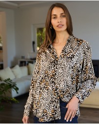 CAMIXA - Soie Satin Oversized Silk Shirt