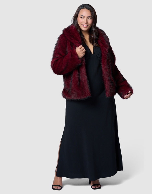 Pink Dusk by Curve Project - Hot Pursuit Fur Coat
