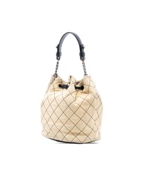 Pre-Loved by Azura Reborn - Pre-Loved CC Suede Wild Stitch Bucket Bag