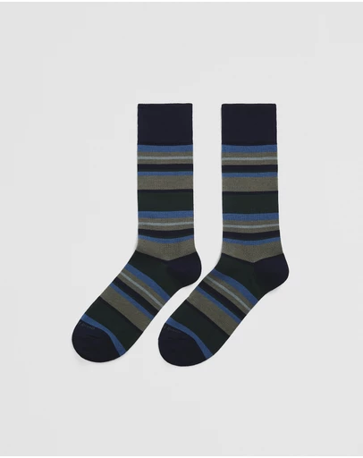 Country Road - Australian Cotton Blend Stripe Sock
