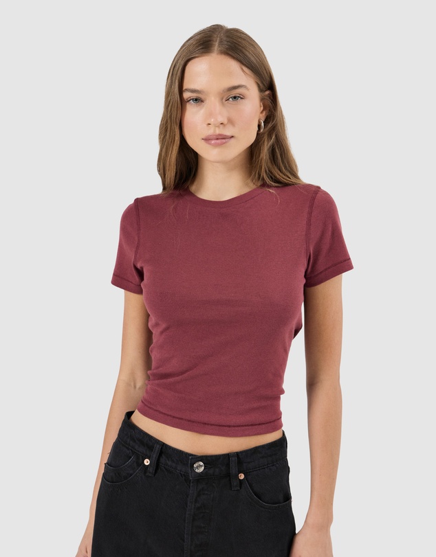 Rolla's - Classic Tee - Dark Cherry