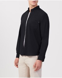 Van Heusen - Washed Sateen Twill Casual Shirt