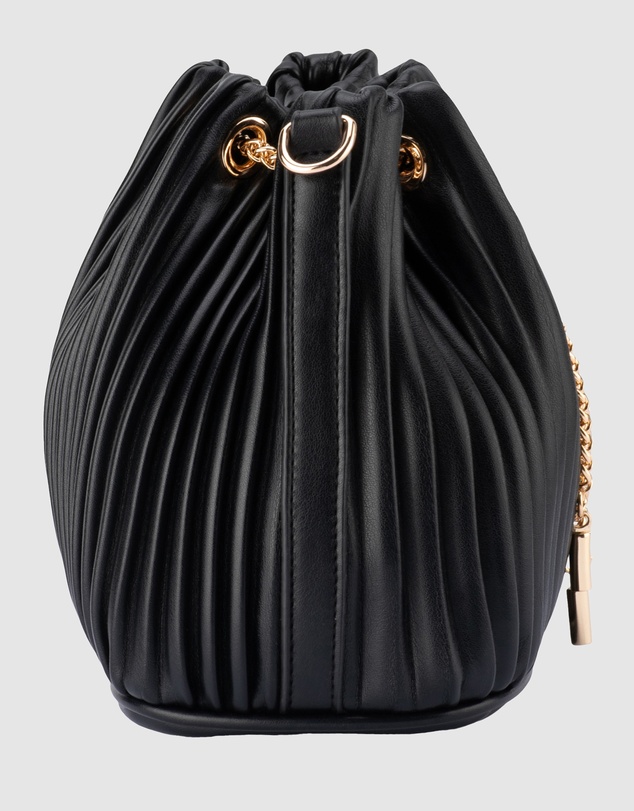 Olga Berg - Remi Pleated Drawstring Bag