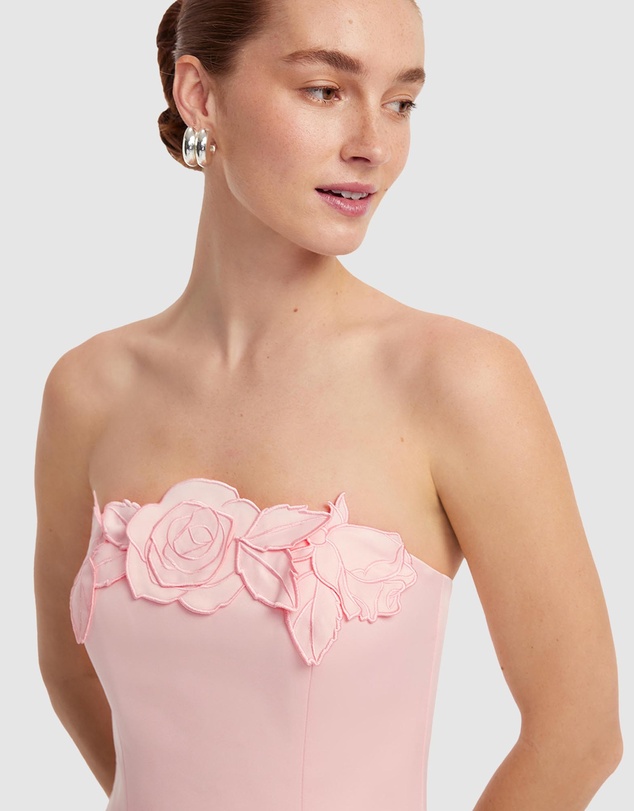 LEO LIN - Rayna Applique Bustier Maxi Dress