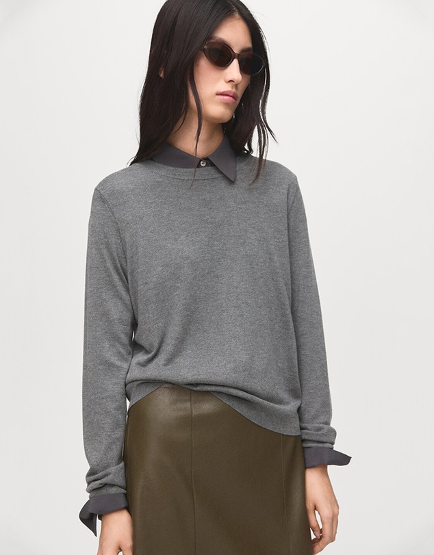 M.N.G - Fine-Knit Crew-Neck Sweater