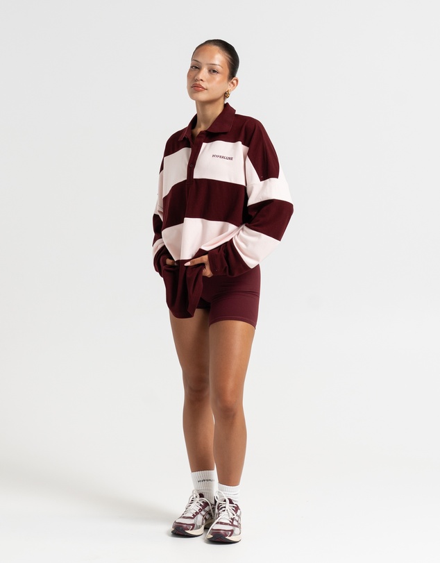 HyperLuxe The Label - Cosy Rugby Polo Shirt
