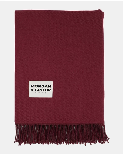 Morgan & Taylor - Abstract Artist Throw Blanket in Tonal Pinks