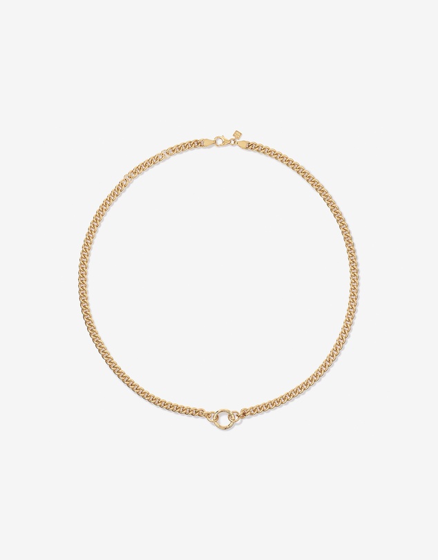 Michael Hill - Round Curb Pendant Bar Chain in 18kt Gold Vermeil