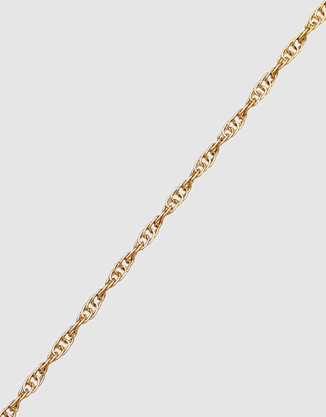 Kuzzoi - ICONIC EXCLUSIVE - Twisted Helix Chain Necklace in Gold-Plated 925 Sterling Silver