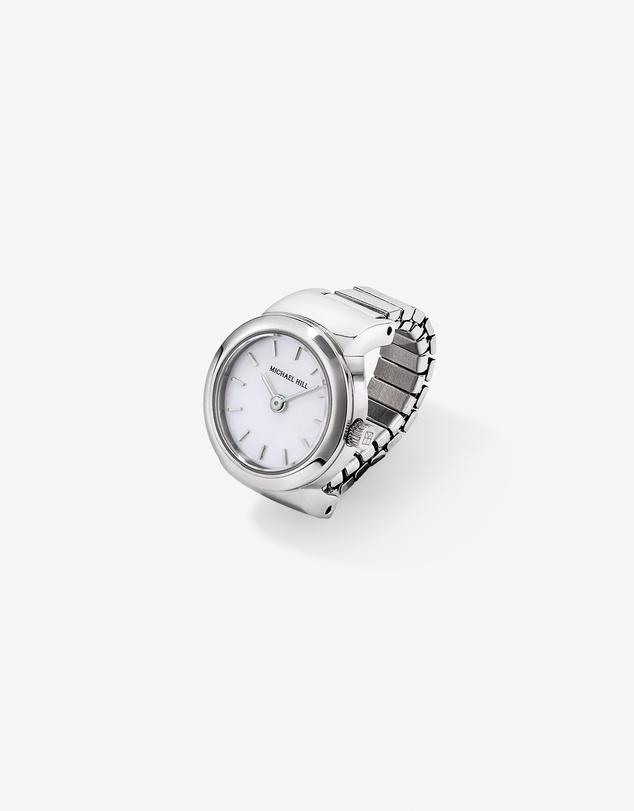Michael Hill - Mother of Pearl Watch Ring in Stainless Steel