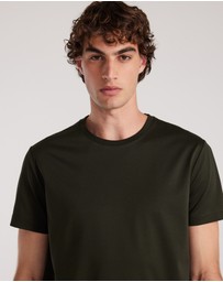 Calibre - Mercerised Crew T-shirt Army Green