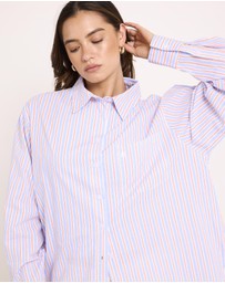 Subtitled - Coby Crisp Oversized Long Sleeve Shirt