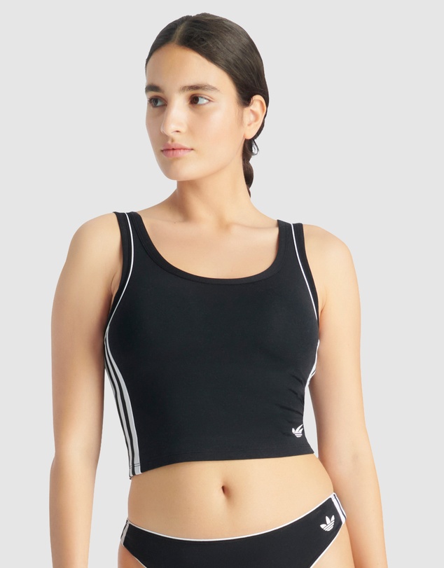 adidas Originals - Adicolor Comfort Flex Cotton Padded Cami Crop Top