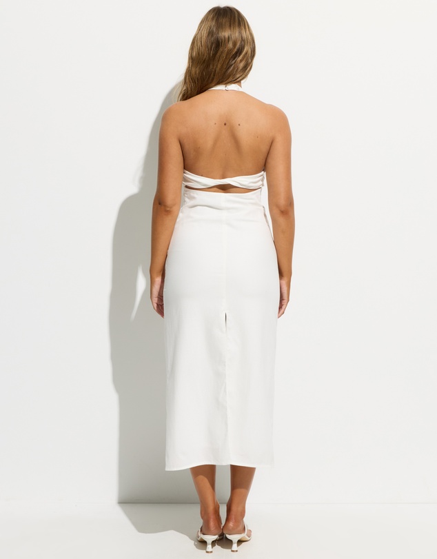Dazie - Jessie Twist Back Cotton Midi Dress