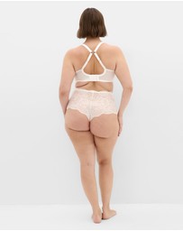 City Chic - Plus size Ophelia Shorty - ivory