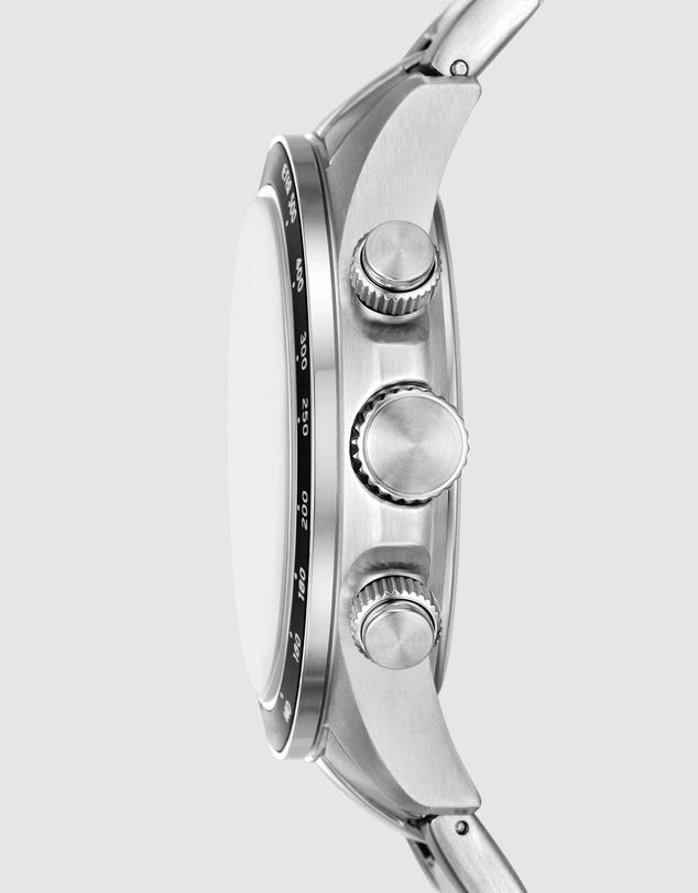 Fossil - Autocross Silver Tone Chronograph Watch