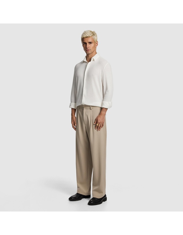 yd. - Brooks Pleated Wide Chino