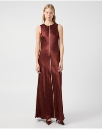 Third Form - Crush Contrast Bind Maxi Tank Dress
