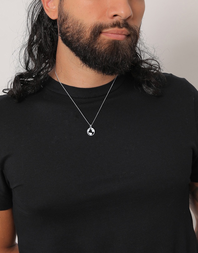 Kuzzoi - ICONIC EXCLUSIVE - Globe Pendant Necklace in 925 Sterling Silver
