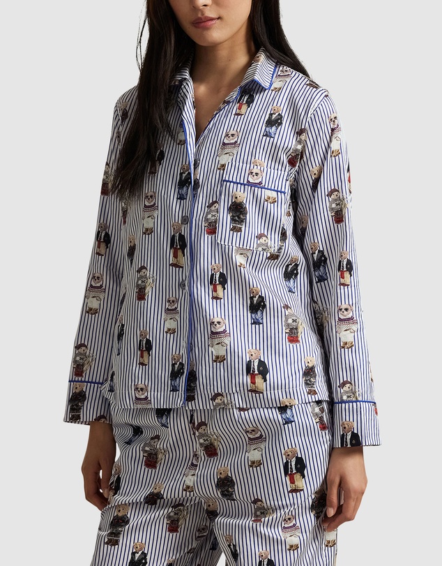 Polo Ralph Lauren - Madison Cotton Long Sleeve Button Down Pyjama Set