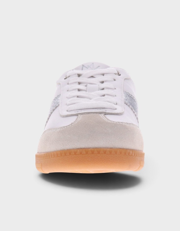 Mia Vita - Ramona II Lace-Up Casual Sneaker - White/Silver