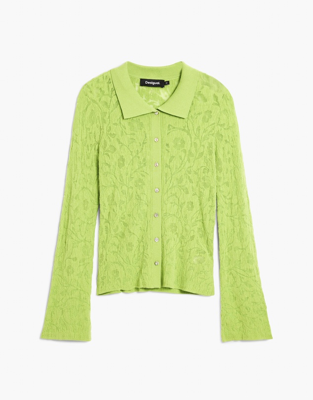 Desigual - T-shirt with embroidered flowers