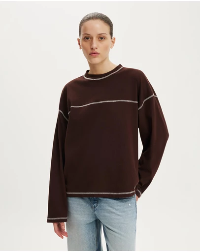 Cotton On - Boxy Long Sleeve Top
