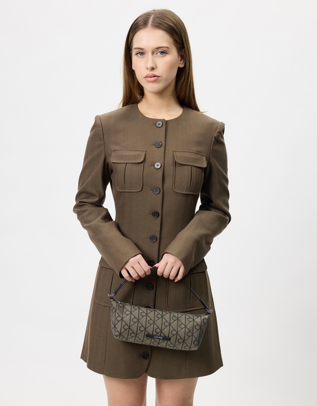 Calvin Klein - Emblem Aop Jacquard Conv Bag