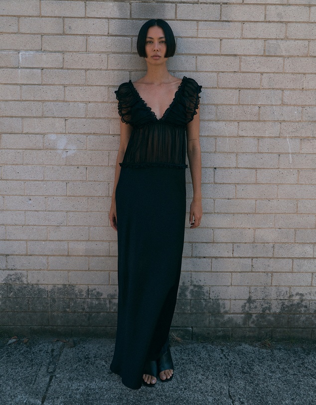 Third Form - Held Floor Length Dress