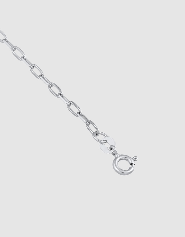 Elli Jewelry - Fancy Oval Chain Anklet in 925 Silver