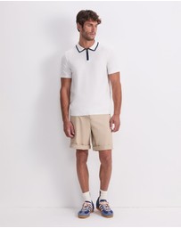 Sportscraft - Brookes 1/4 Zip Knit Polo