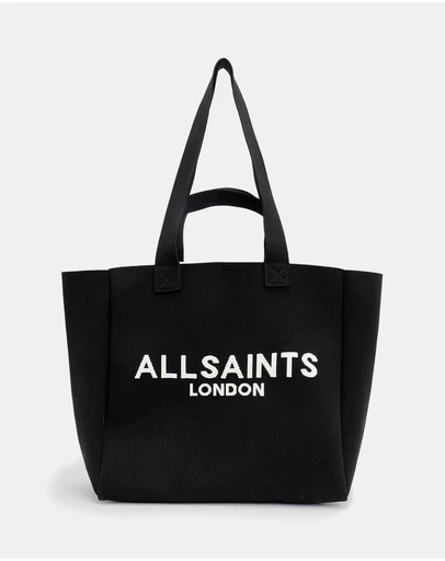 AllSaints - Izzy Large Logo Knitted Tote Bag