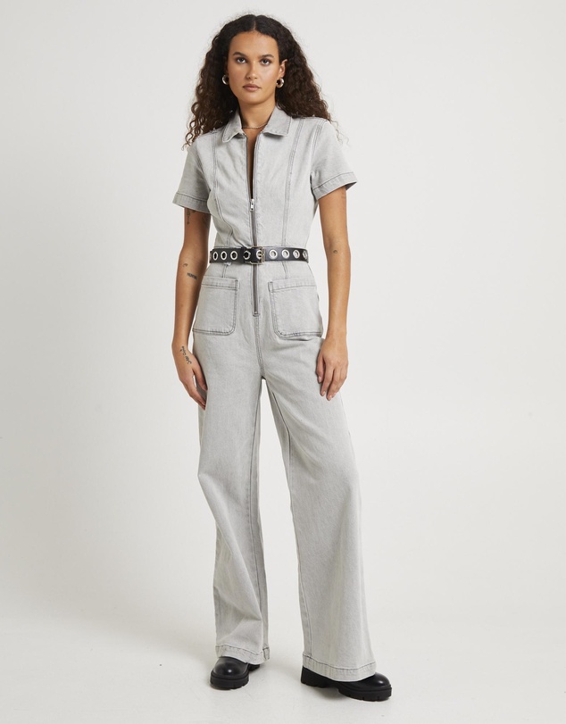 Insight - Nikki Denim Maxi Boiler Suit