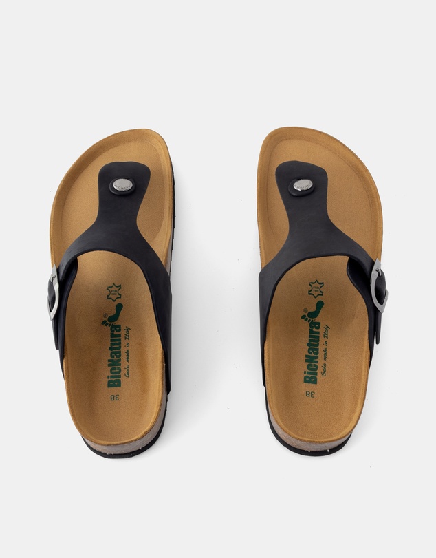 BioNatura - Devina Leather Thong Sandals
