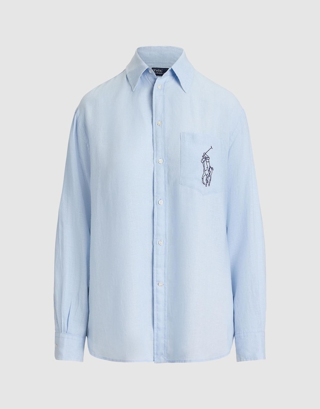 Polo Ralph Lauren - Oversize Fit Big Pony Linen Shirt