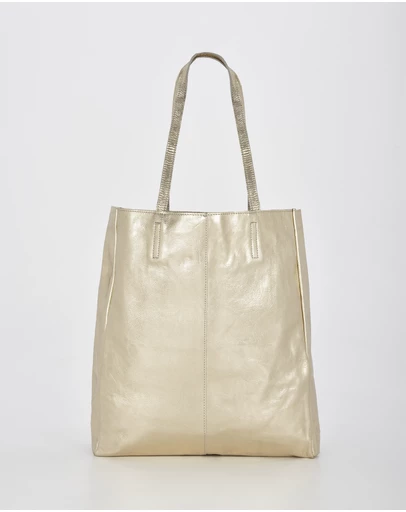 Cobb & Co - Venus Metallic Leather Tote